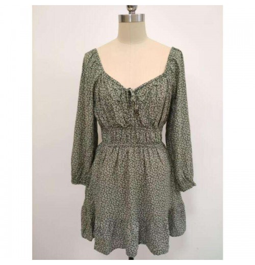 Excellent Price Fashion Women Woven Print Floral Long Sleeve Dress Women Woven Print Floral Long Sleeve Smocking Dress Excellent Price Fashion Women Woven Print Floral Long Sleeve Dress Women Woven Print Floral Long Sleeve Smocking Dress